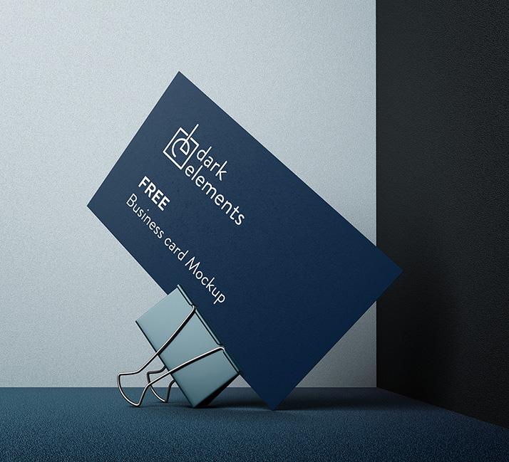 Dark Elements / Business card mockup