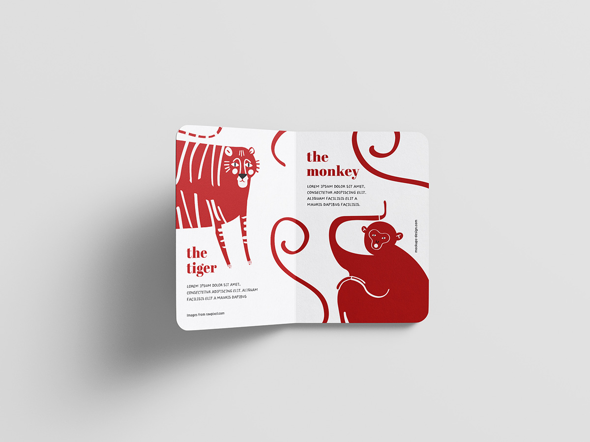 Free childrens book mockup