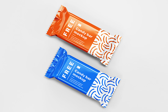 Free candy bar mockup
