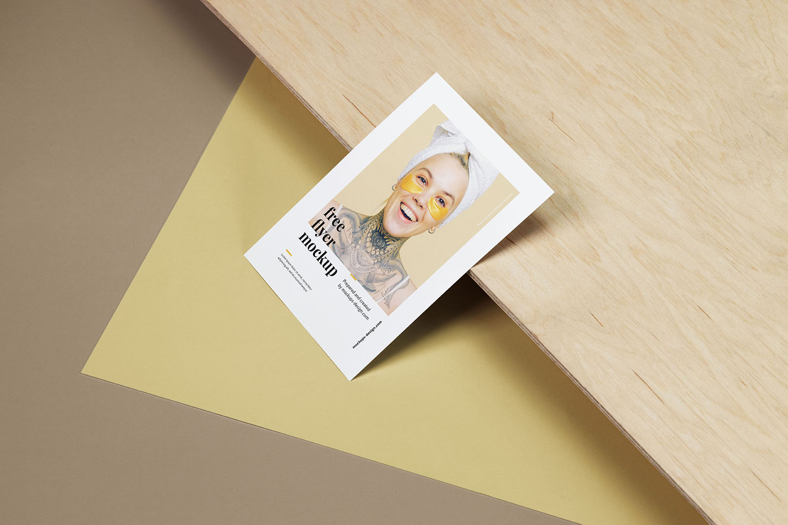 Simple A6 flyer mockup