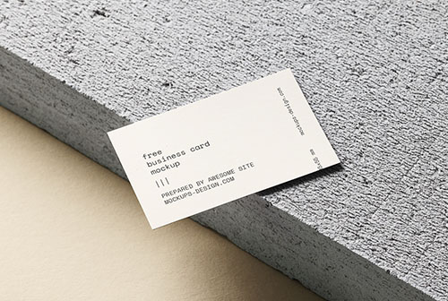 Free business card mockup