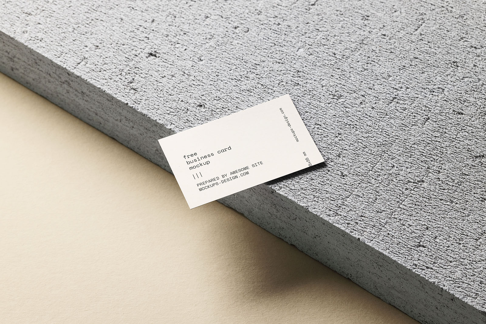Free business card mockup