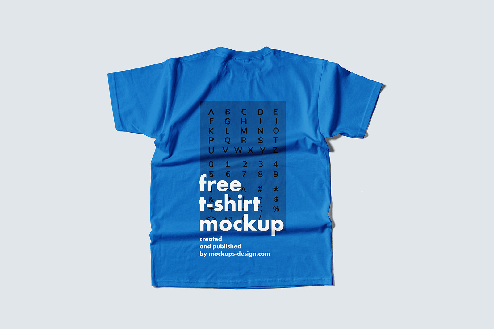 Flat t-shirt mockup