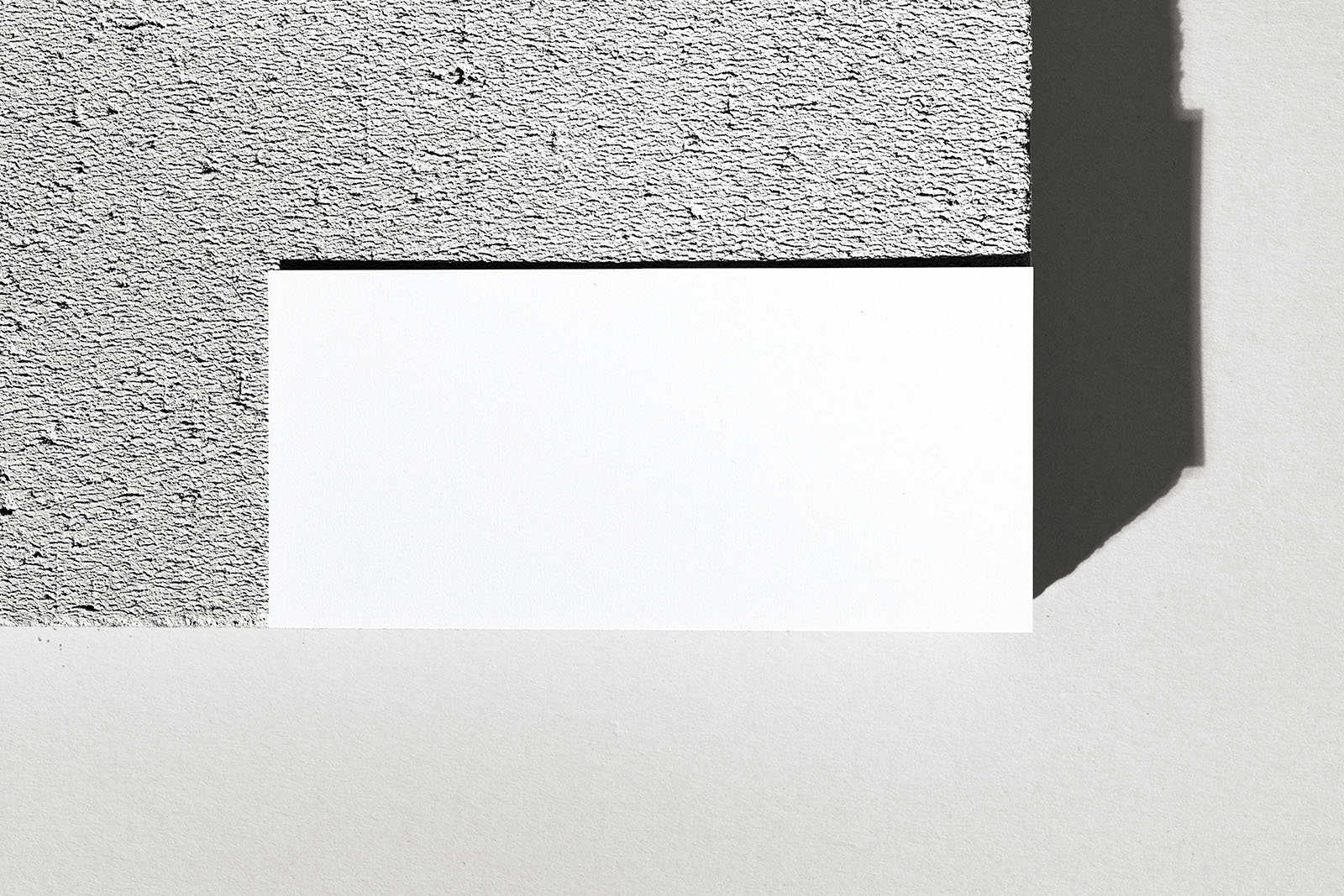 Horizontal DL flyer on stone mockup