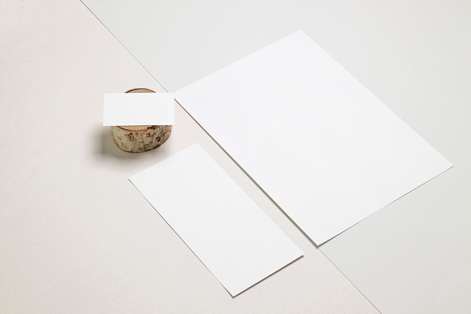 Simple photorealistic stationery mockup