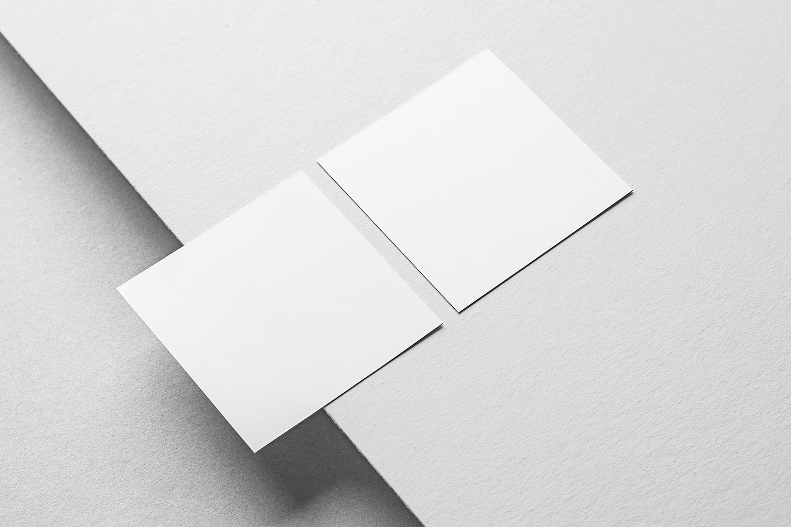 Double square flyer with some paper planes mockup