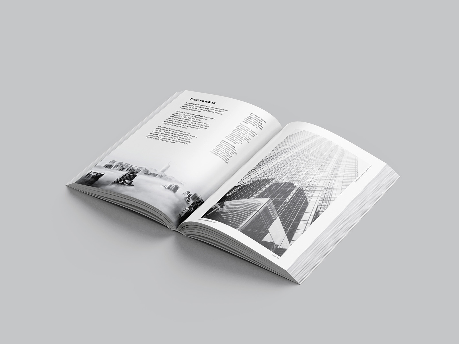 Free octavo book mockup