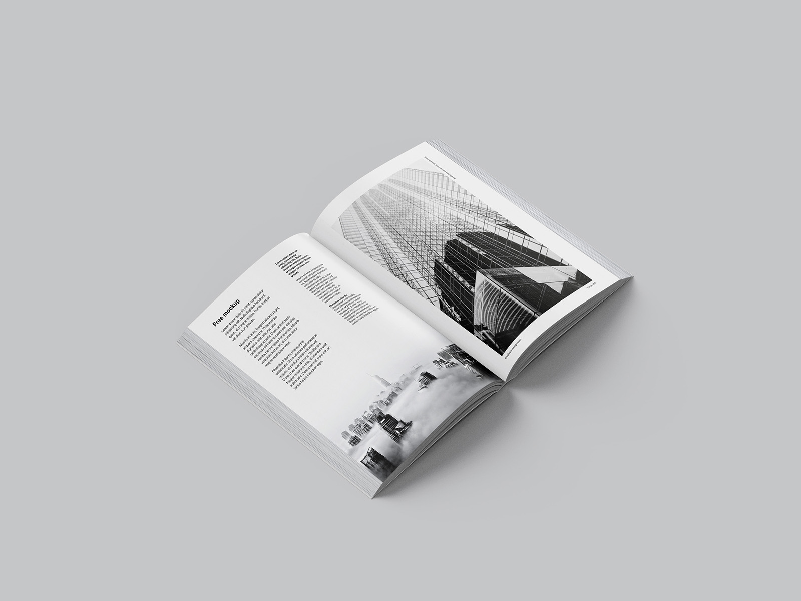 Free octavo book mockup