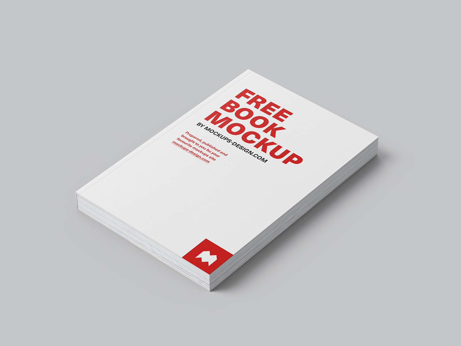 Free octavo book mockup