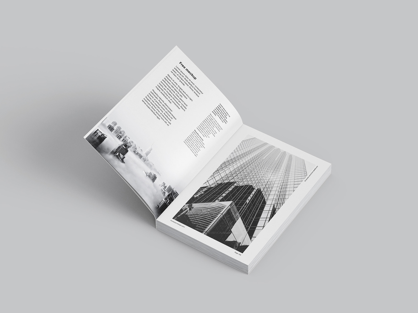 Free octavo book mockup