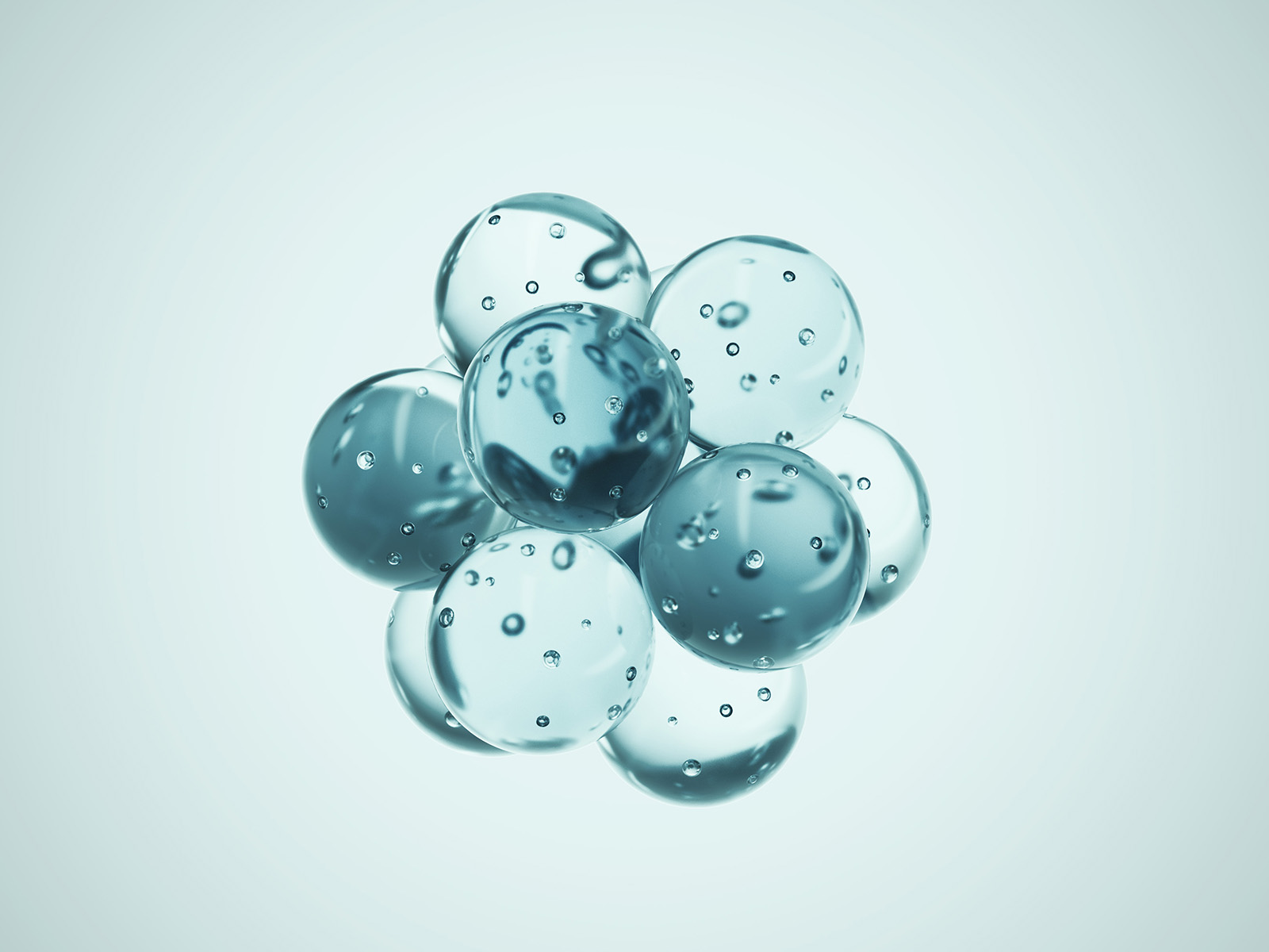 Free atoms / molecules mockup