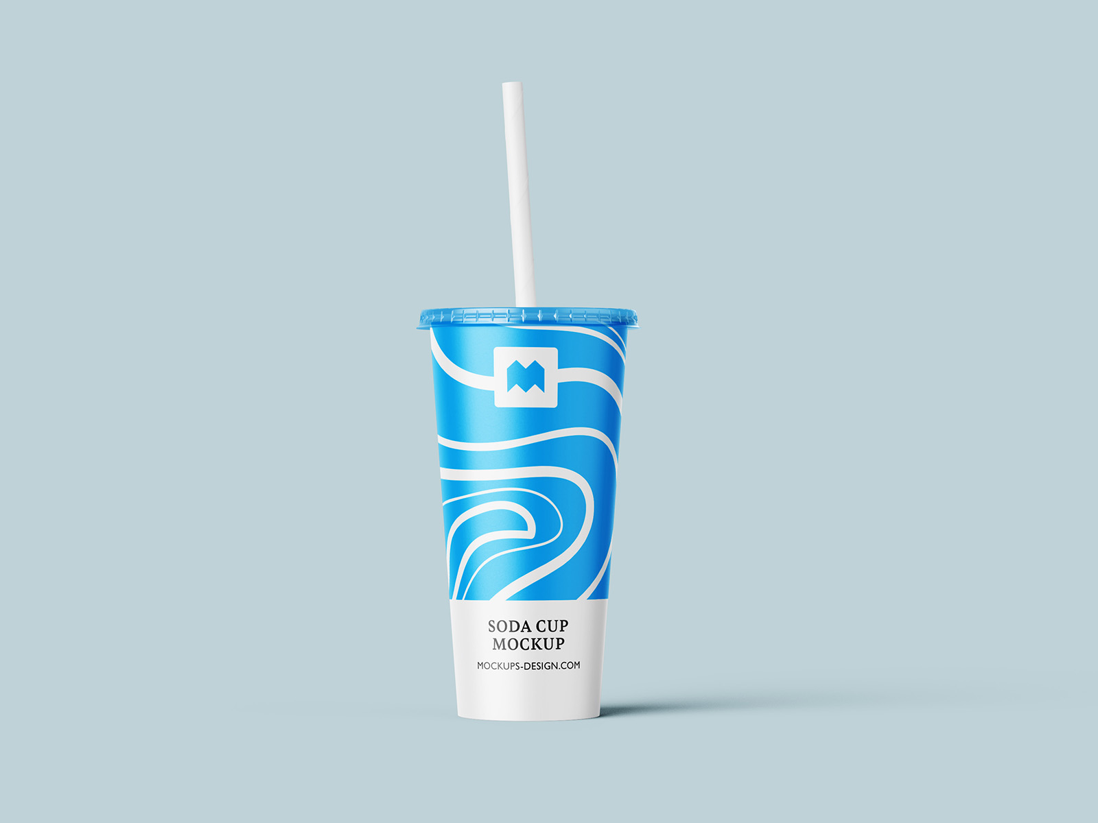 Free soda drink mockup