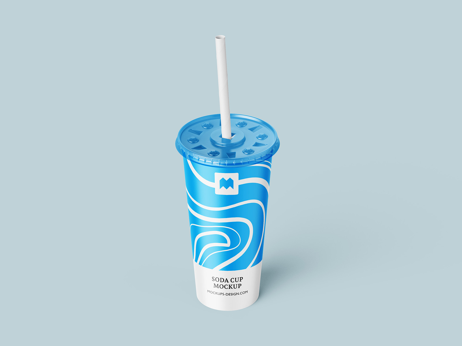 Free soda drink mockup