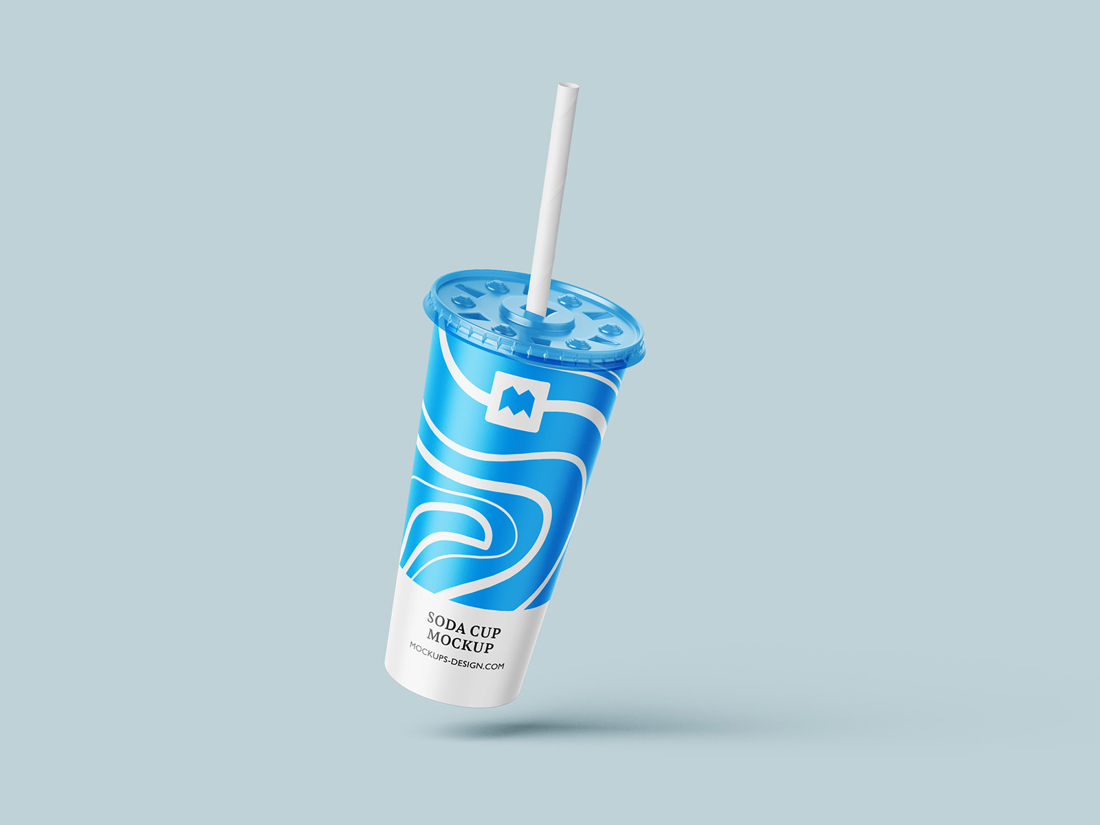 Free soda drink mockup