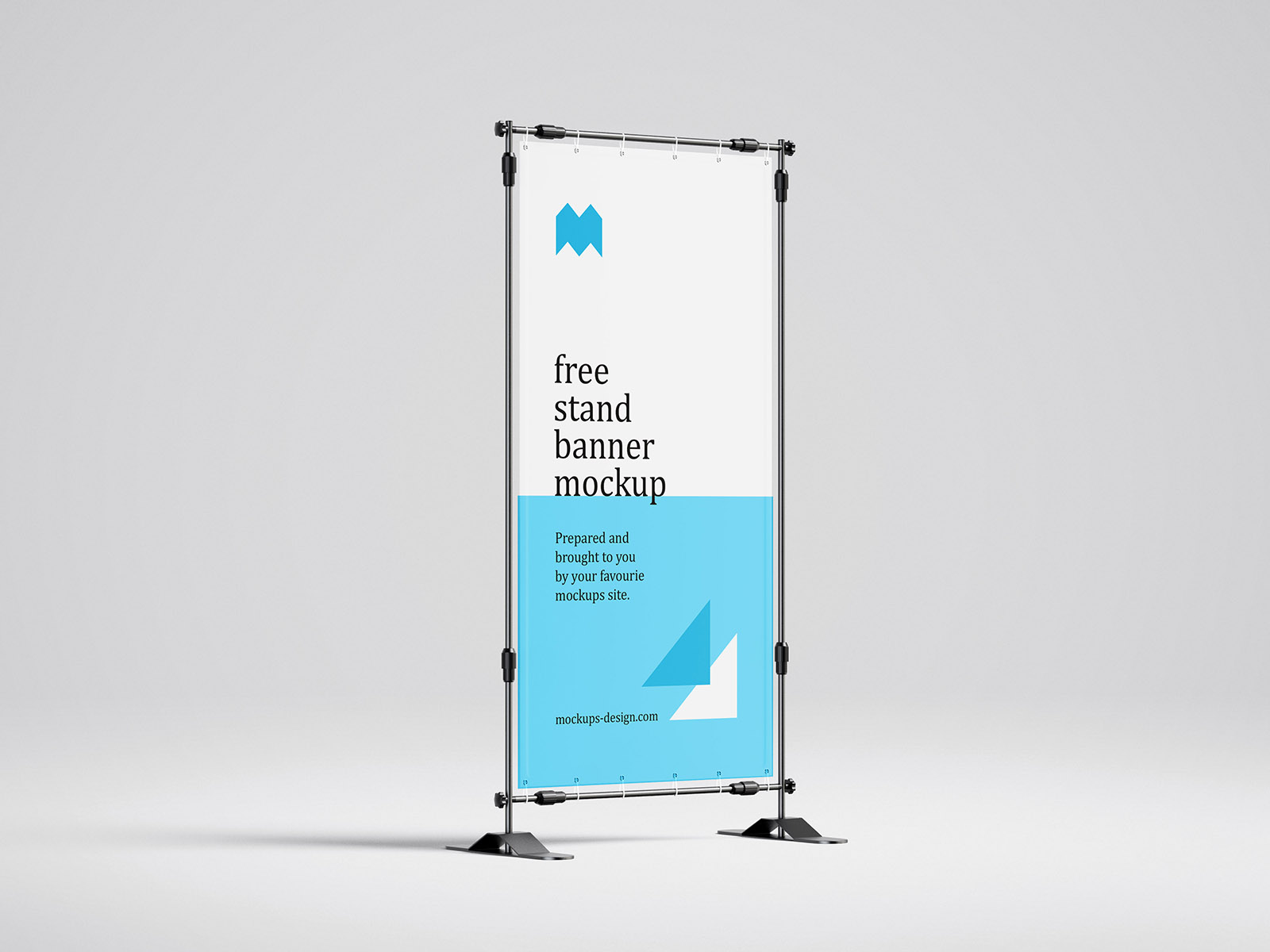 Free banner stand mockup / 100x200 cm