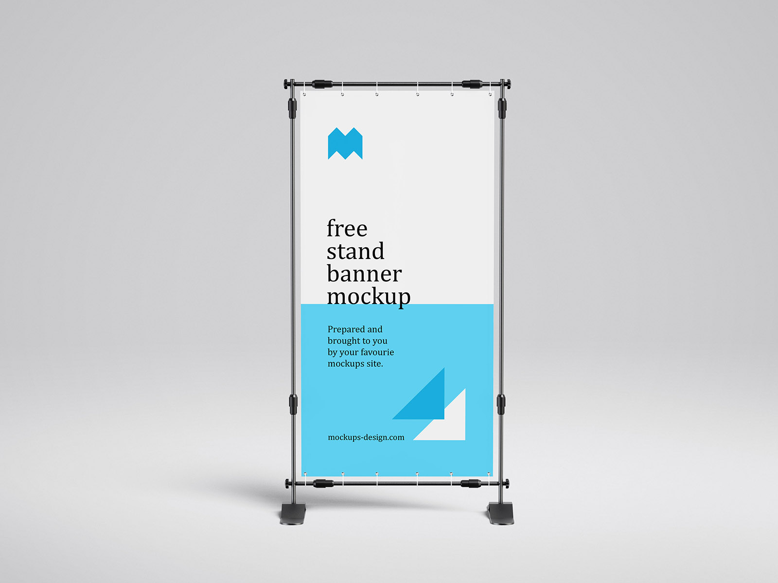 Free banner stand mockup / 100x200 cm