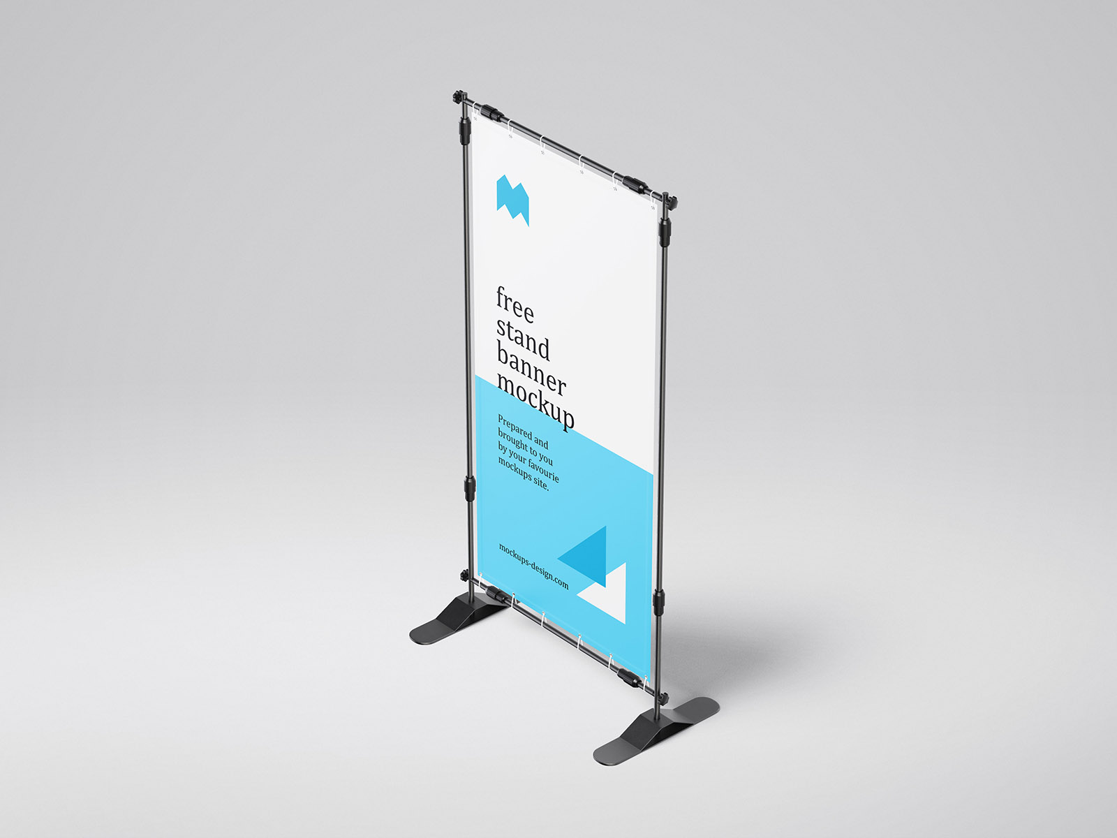 Free banner stand mockup / 100x200 cm