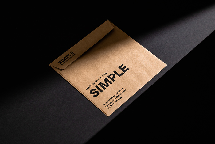 Kraft paper envelKraft paper envelope mockupope mockup
