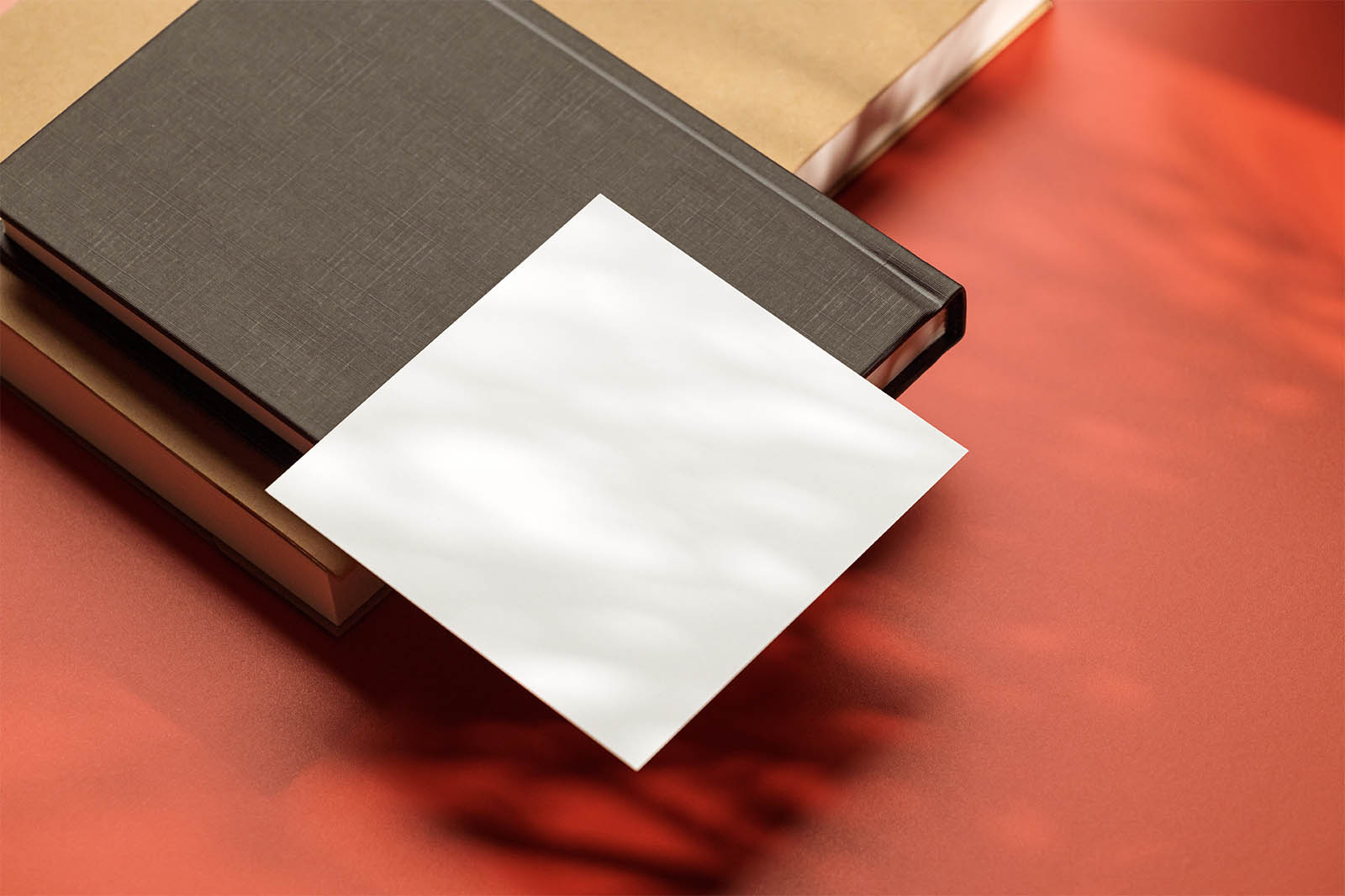 Square Flyer on red background mockup