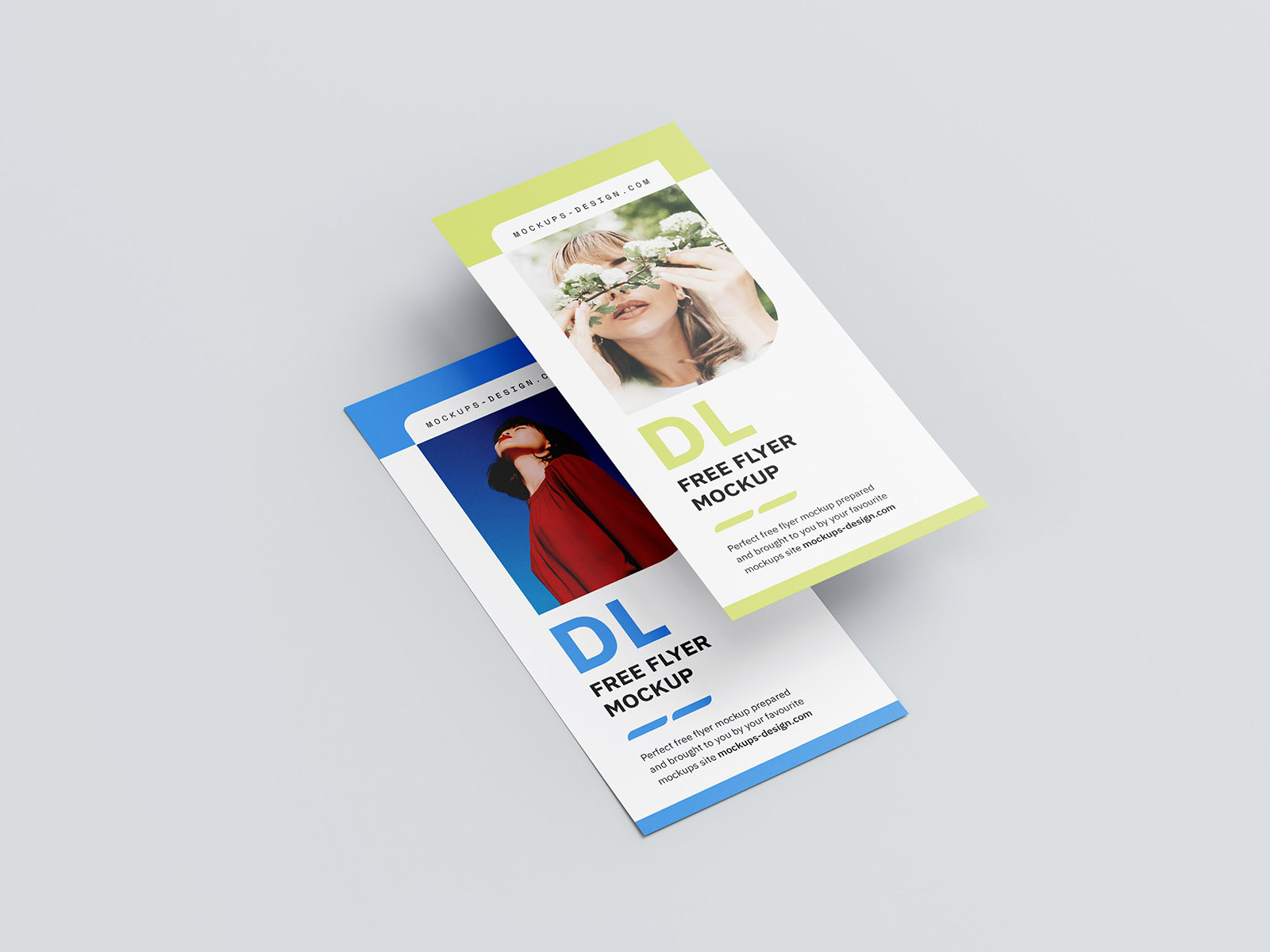 Minimalistic DL flyer mockup