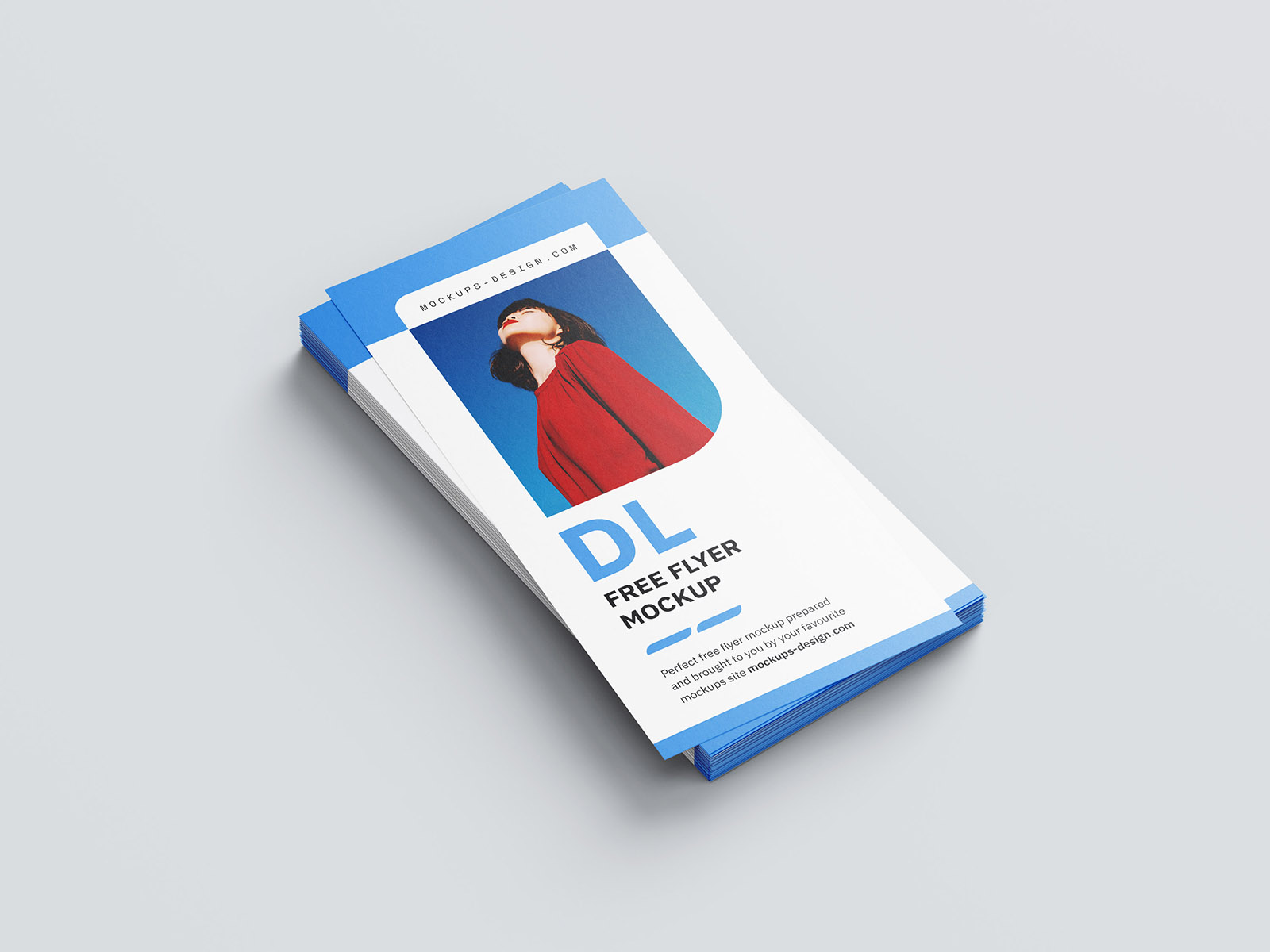 Minimalistic DL flyer mockup
