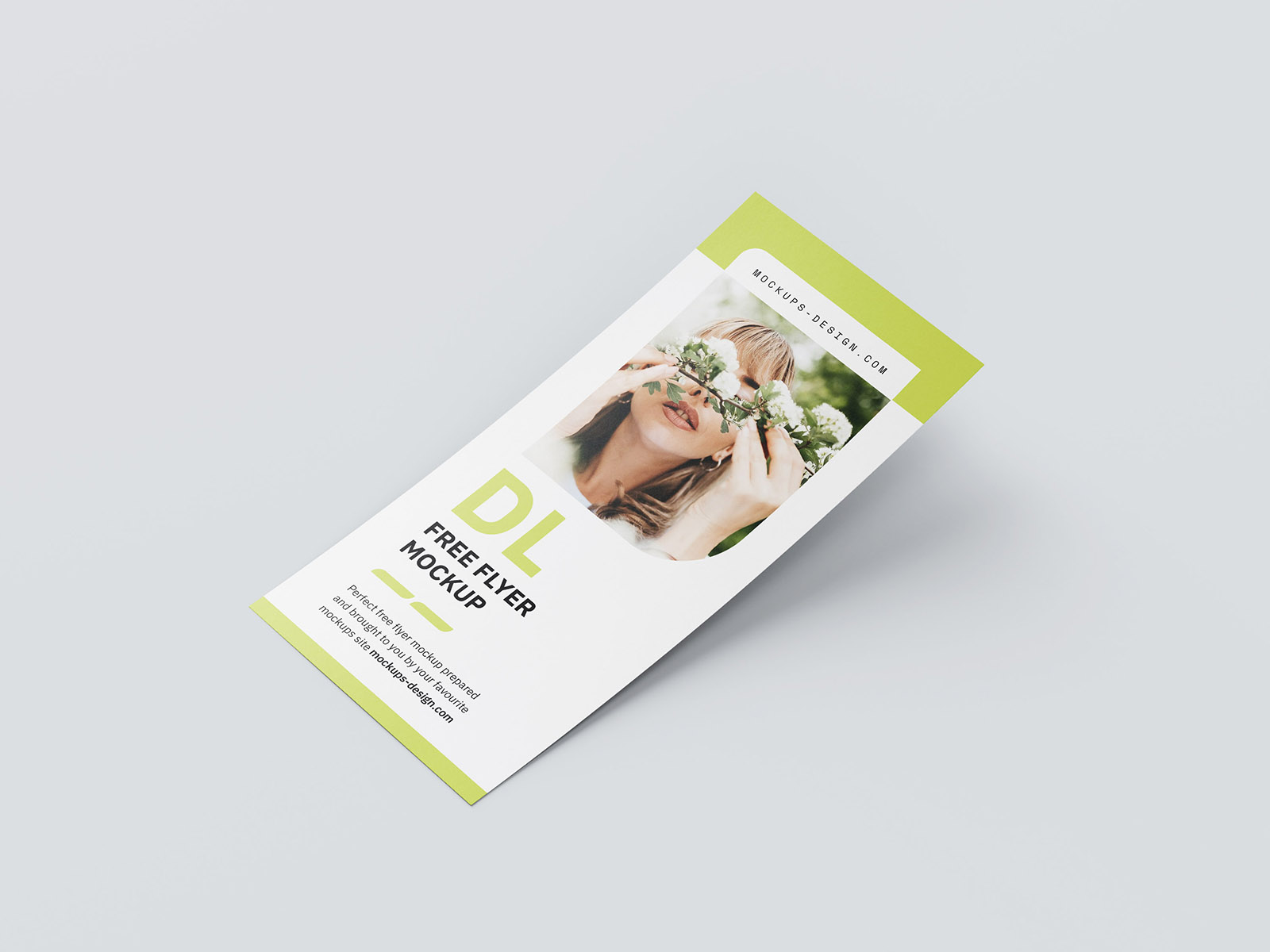 Minimalistic DL flyer mockup