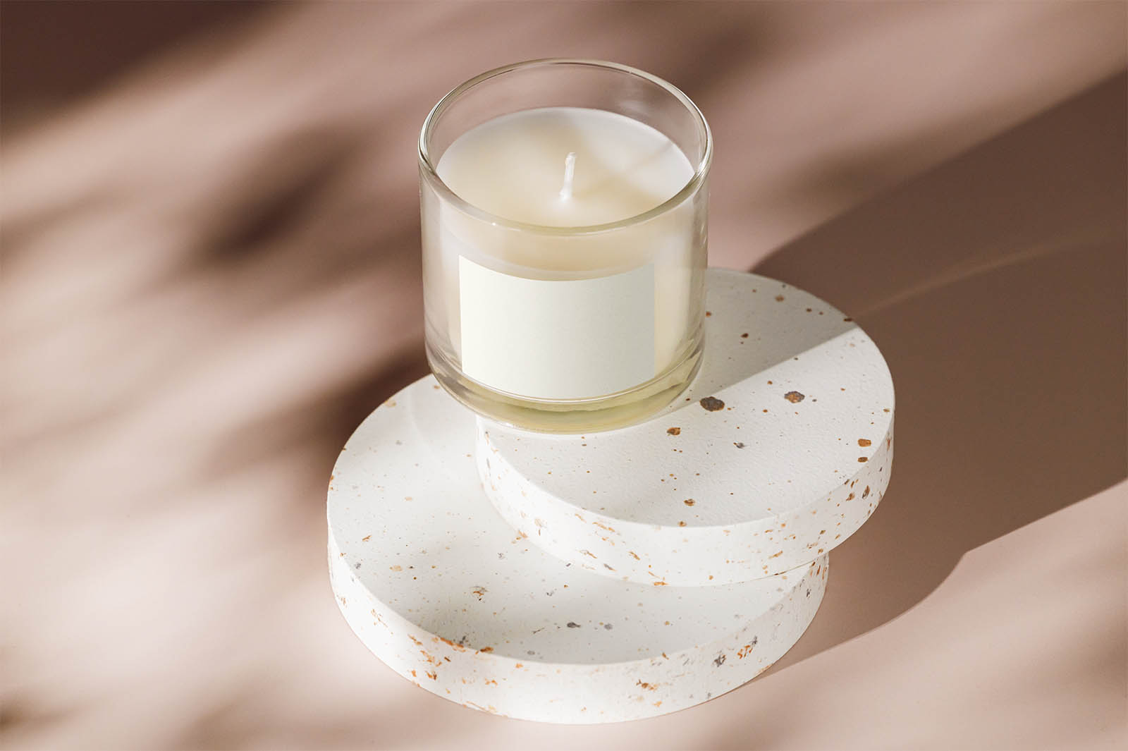 Dreamy candle mockup