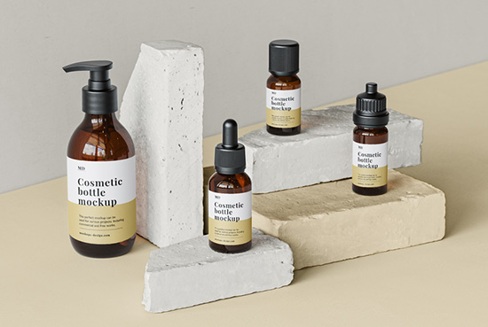 Free aromatherpahy line mockup