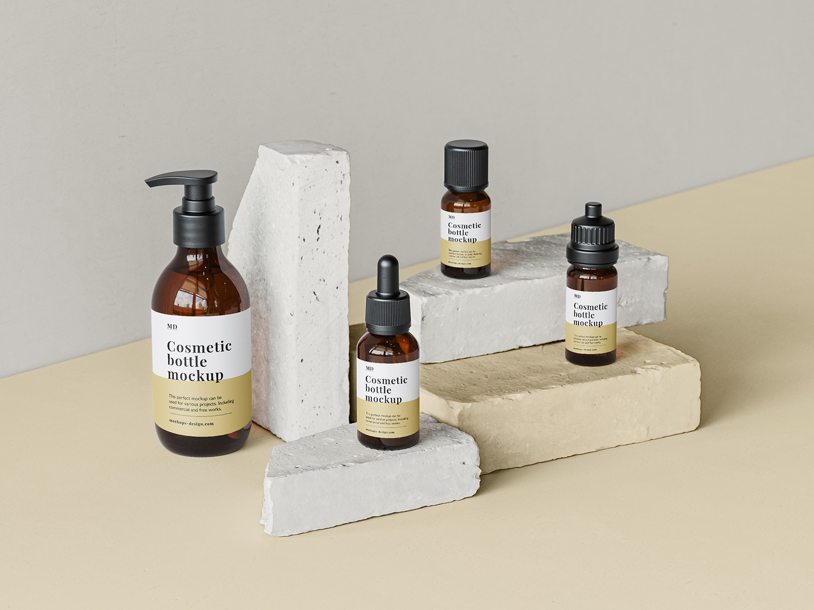 Free aromatherpahy line mockup