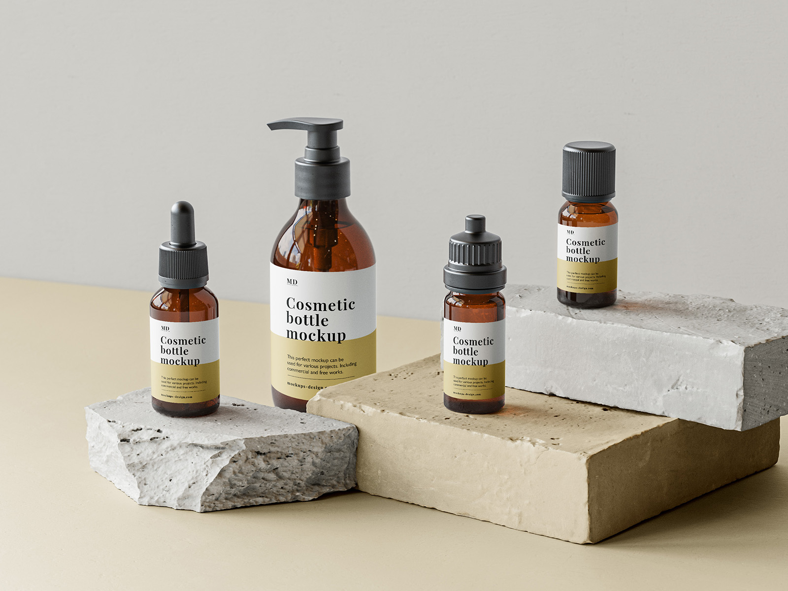 Free aromatherpahy line mockup