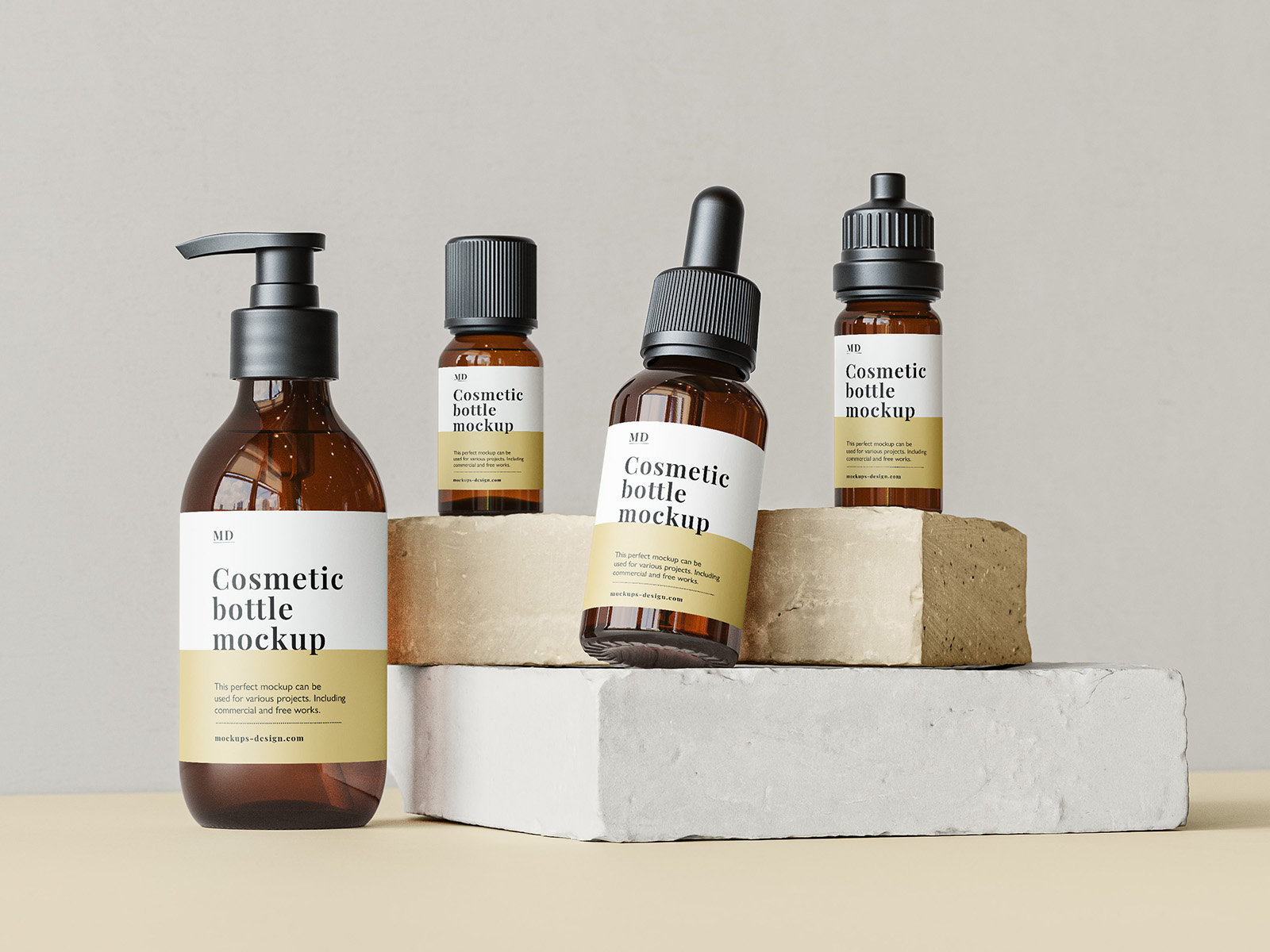 Free aromatherpahy line mockup