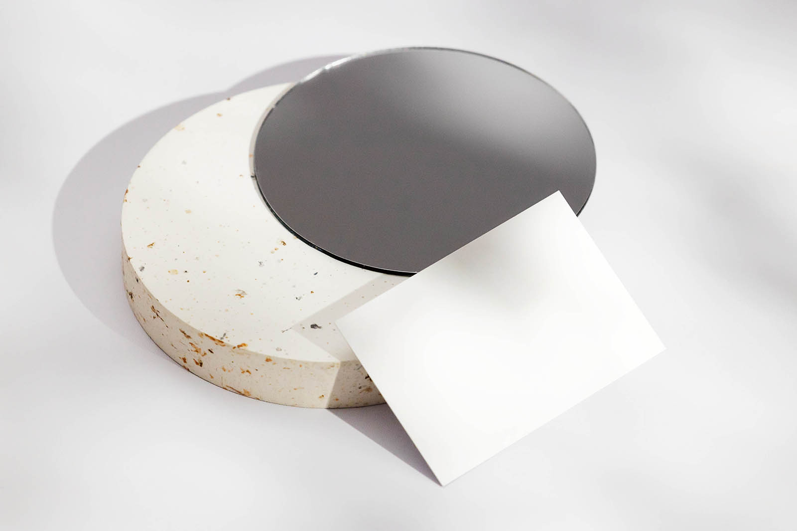 Bright business card mockup