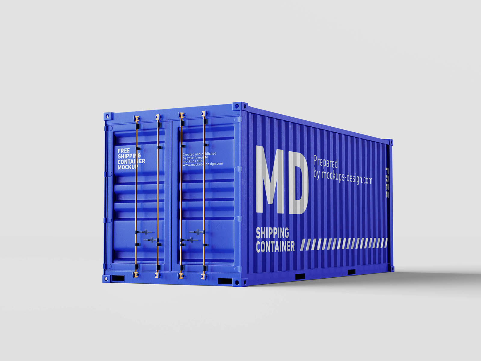 Free shipping container mockup