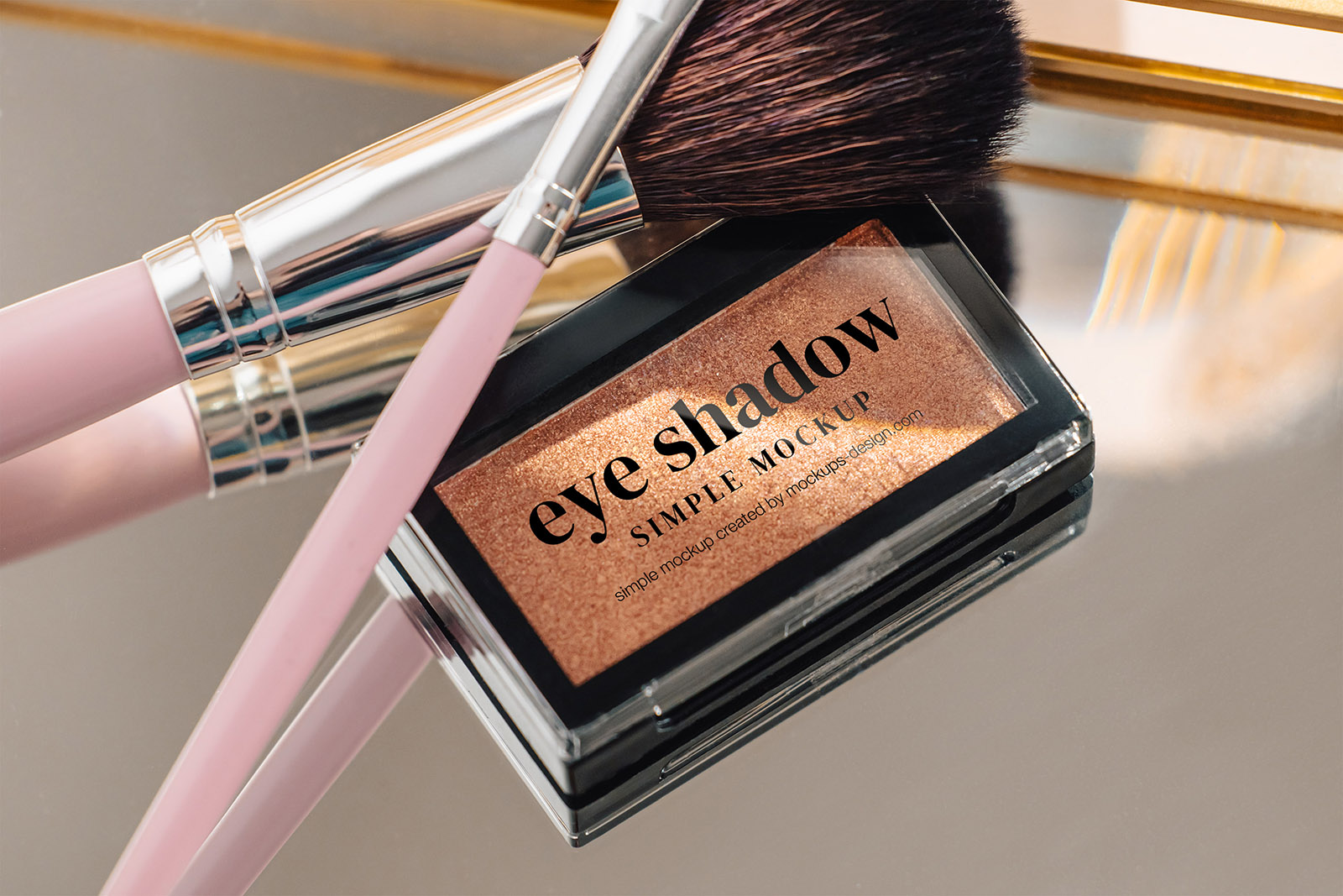 Rectangle eye shadow mockup