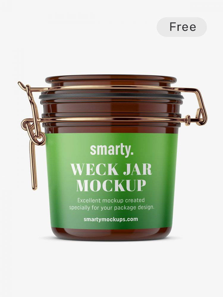 Premium weck jar mockup