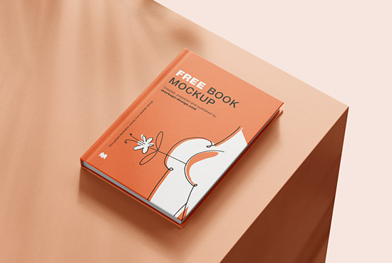 Free book mockup / A5 size