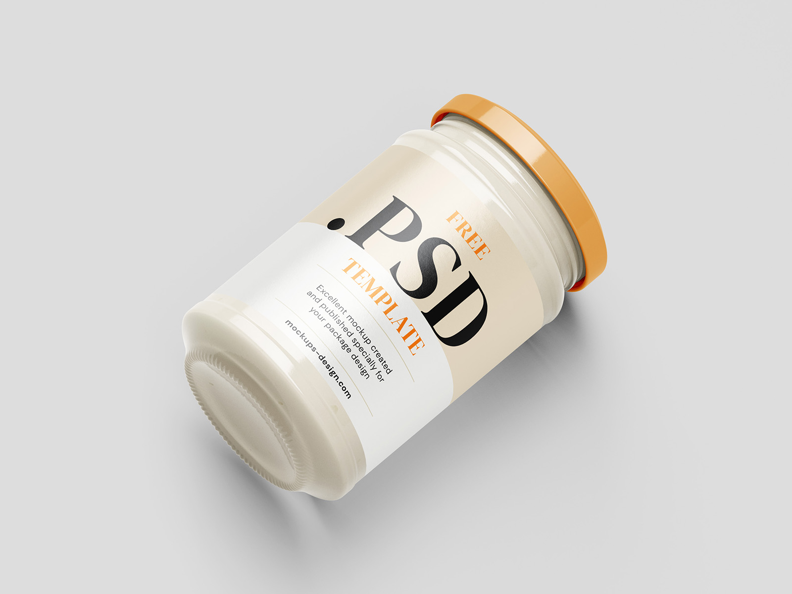 Cream jar mockup