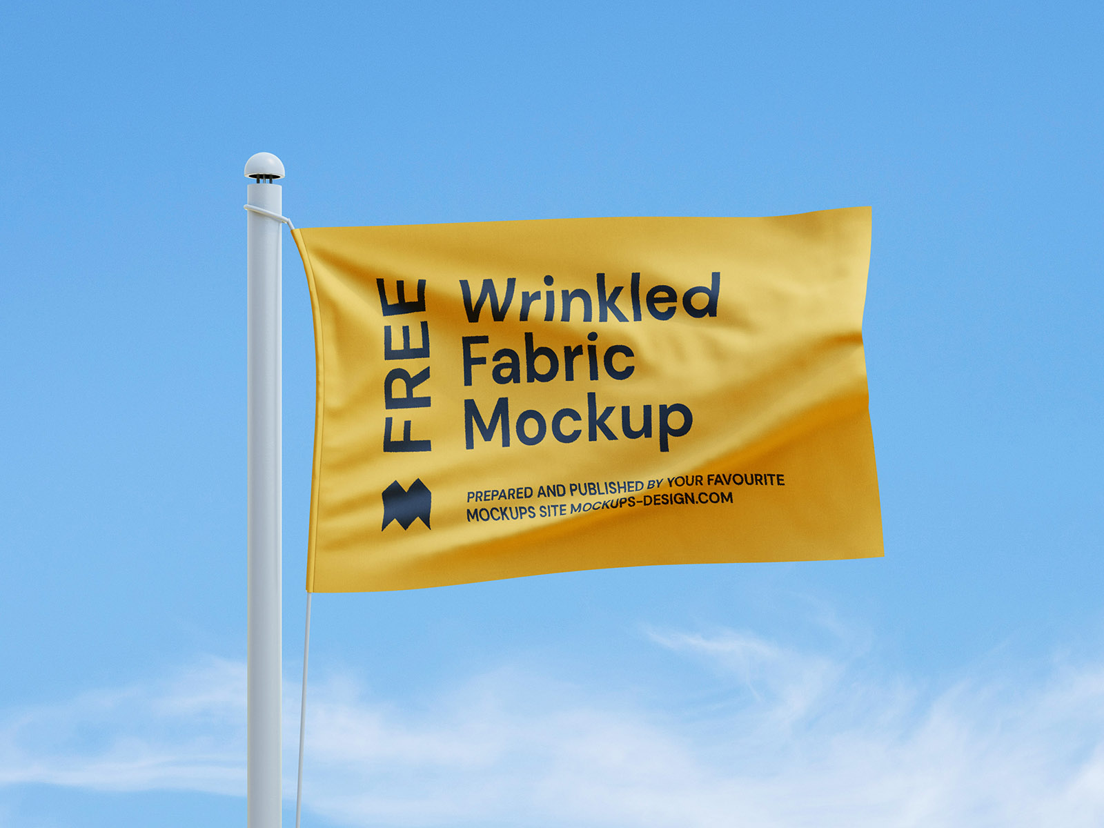 Free flag mockup