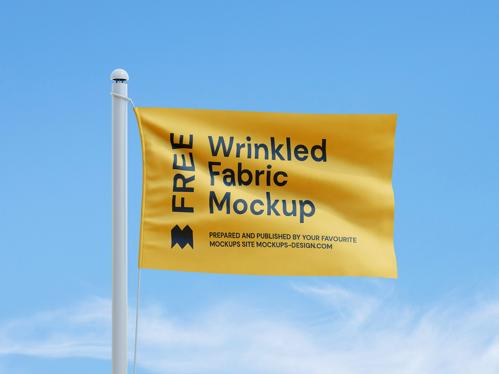 Free flag mockup