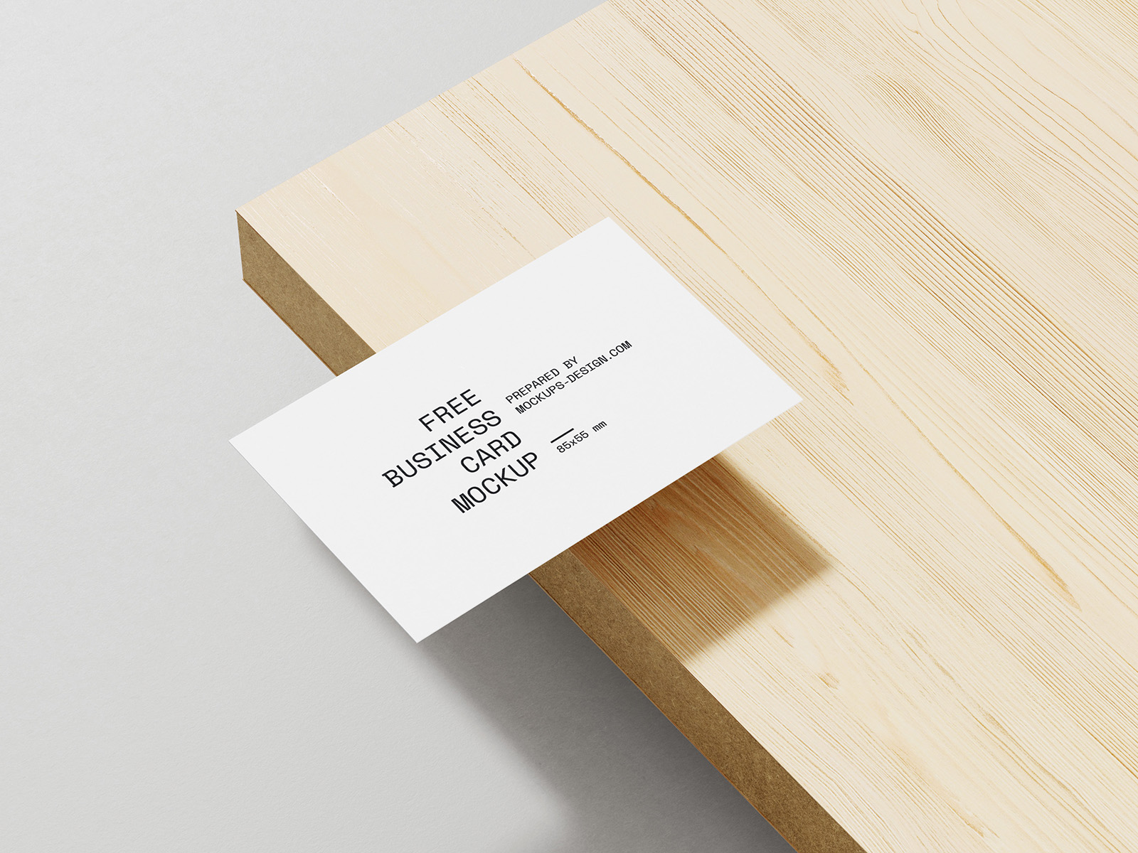 Minimal business card mockup