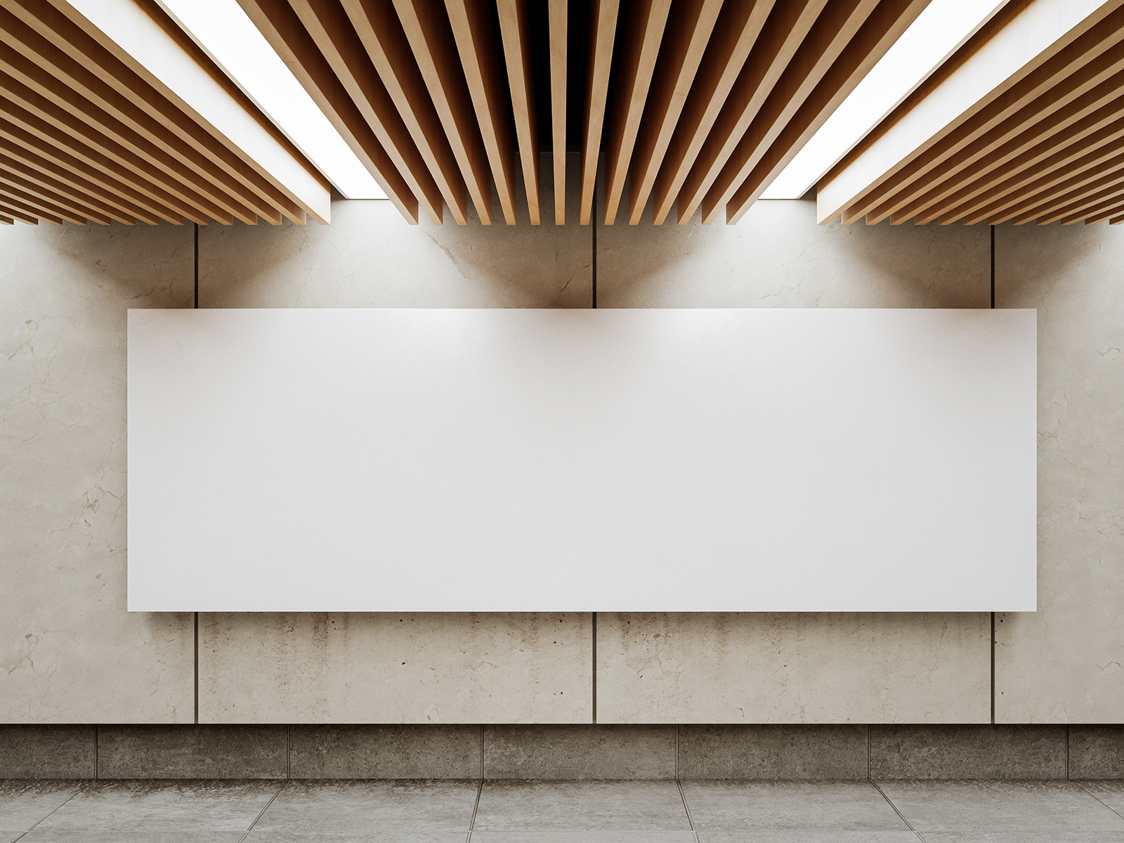 Interior billboard mockup