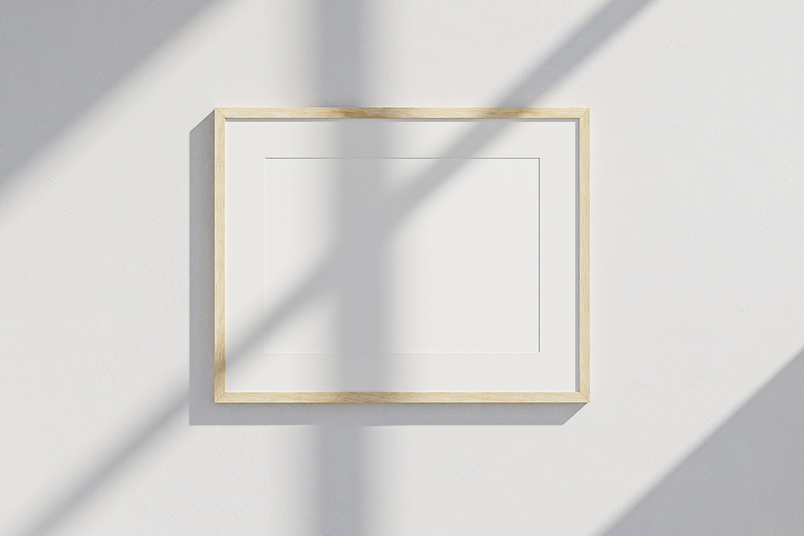 Free wooden frame mockup