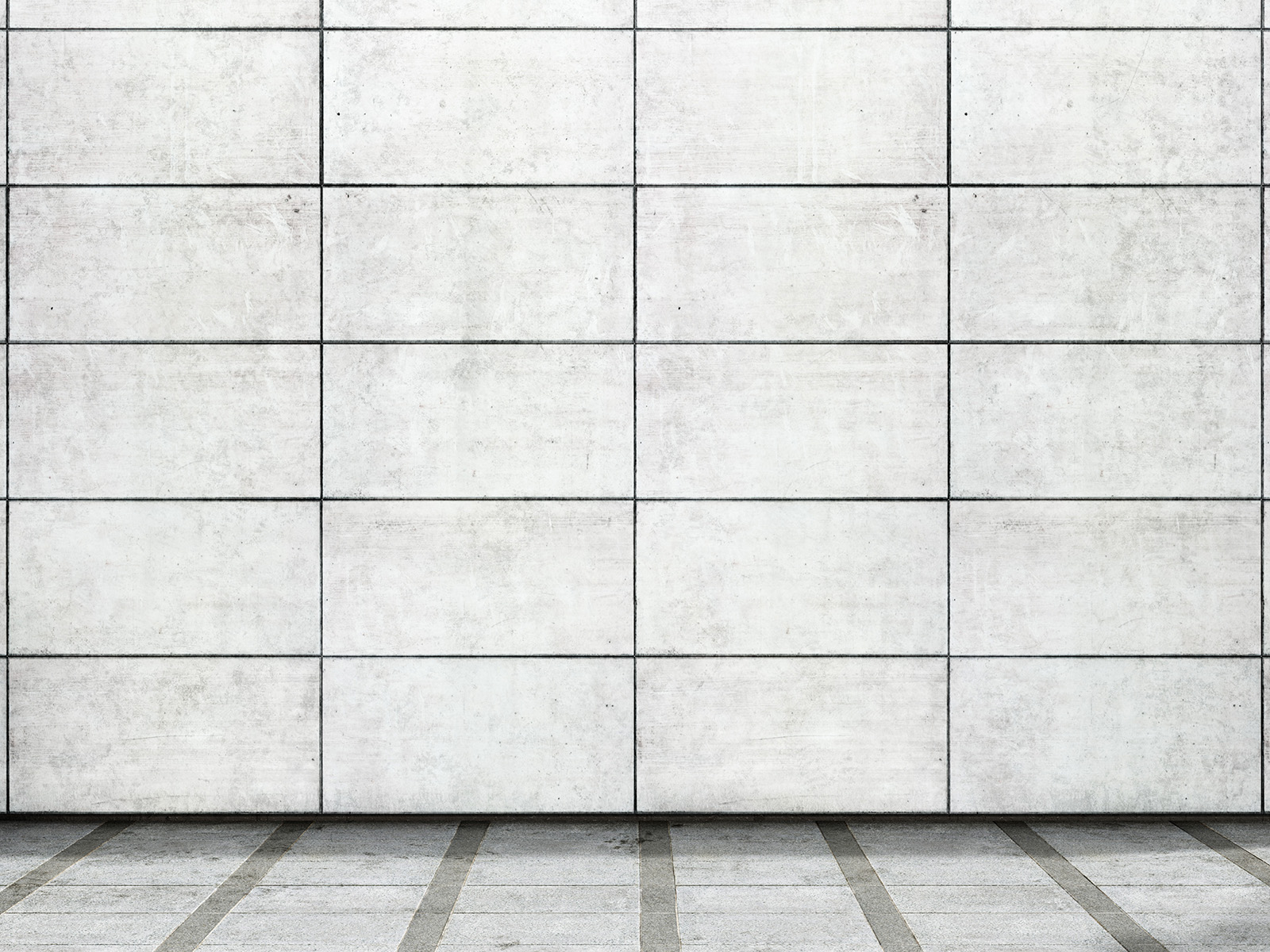 Concrete wall mockup