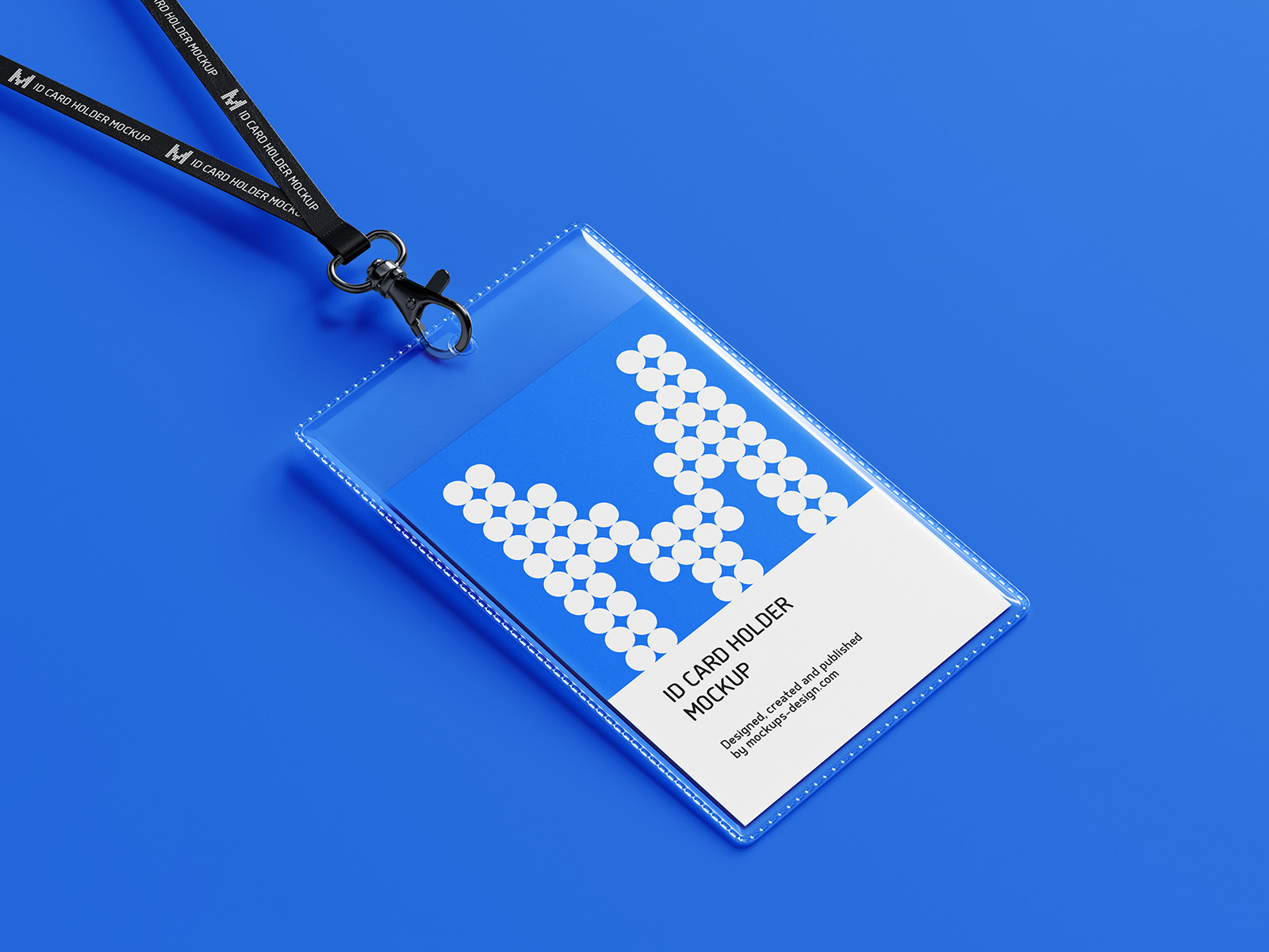 ID card holder mockup
