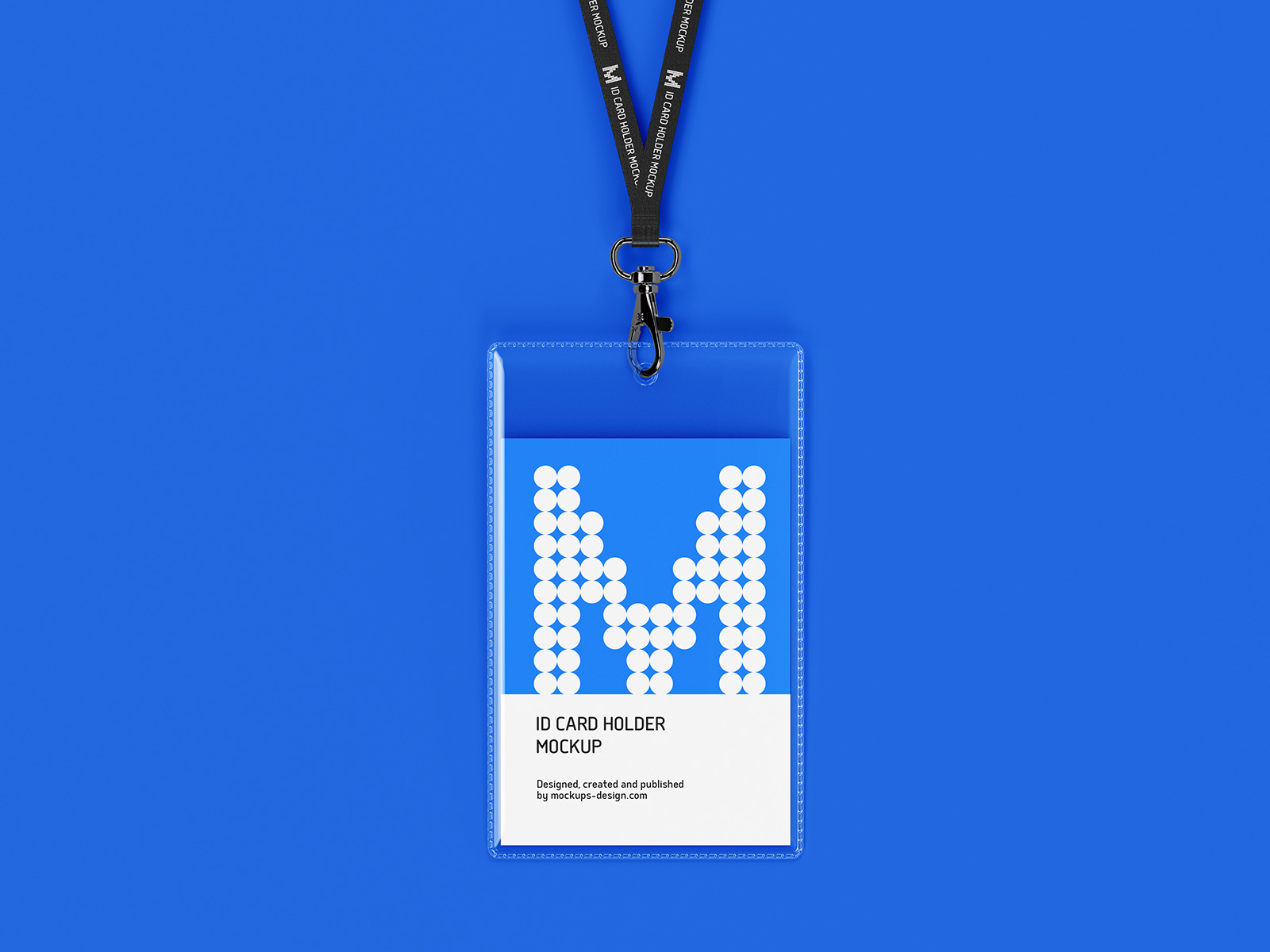 ID card holder mockup