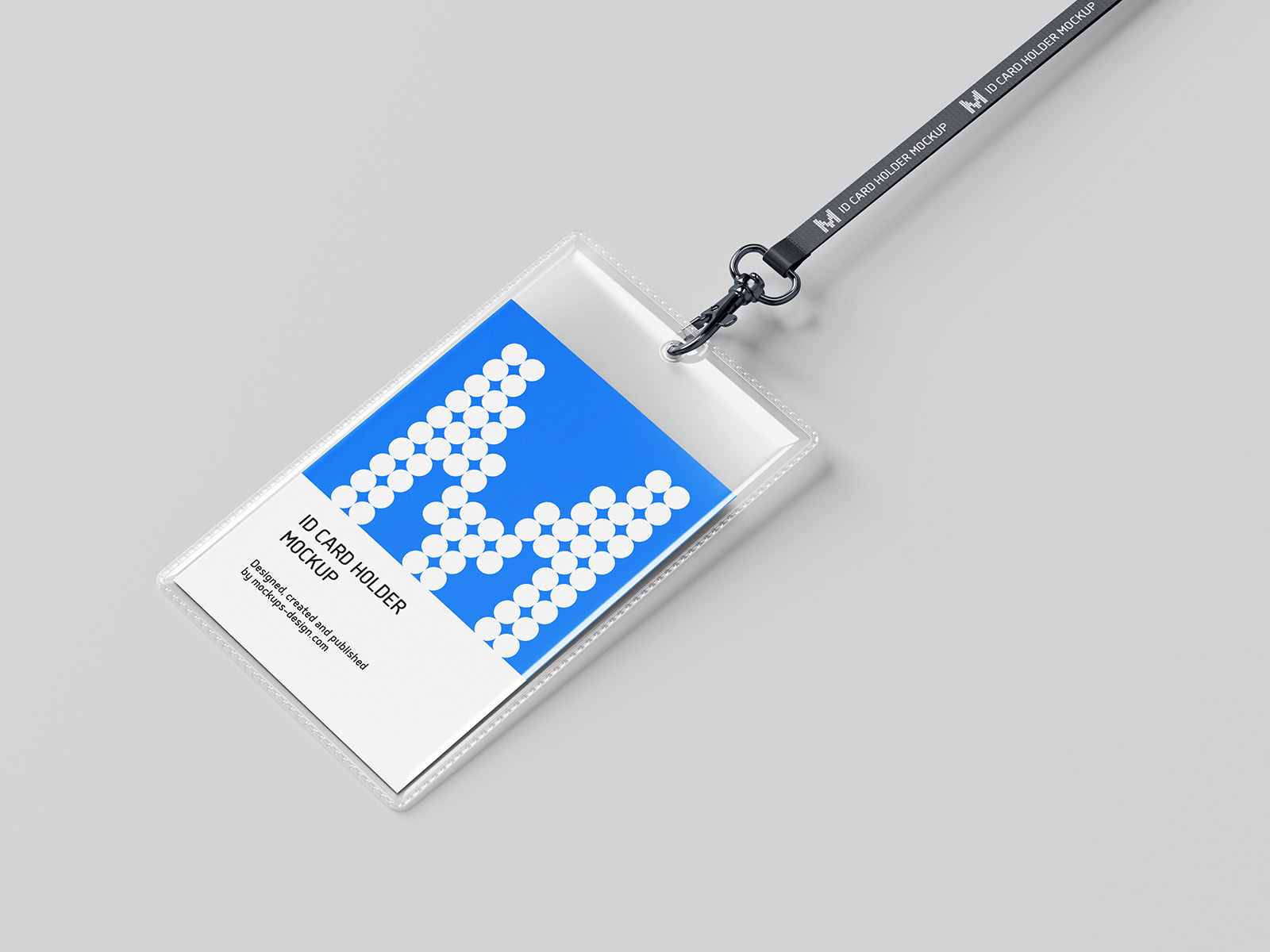 ID card holder mockup