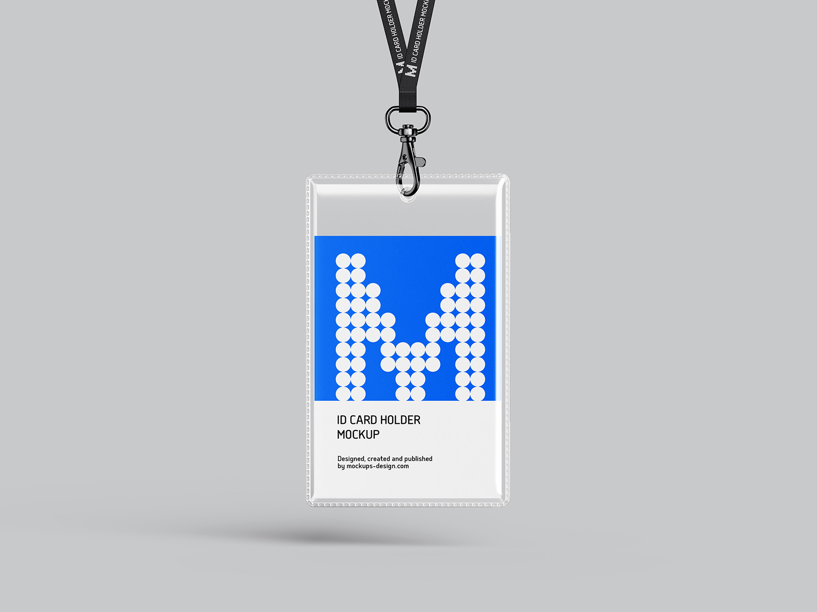 ID card holder mockup