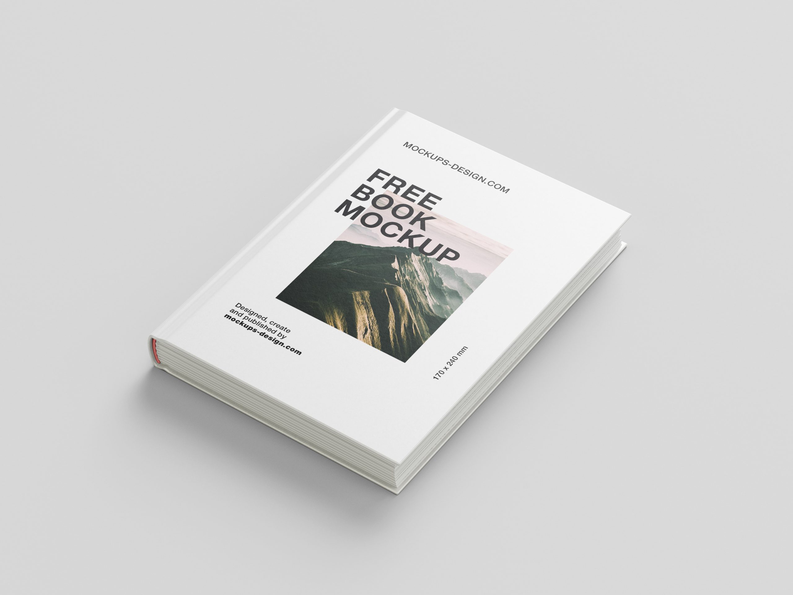 Hardcover book mockup