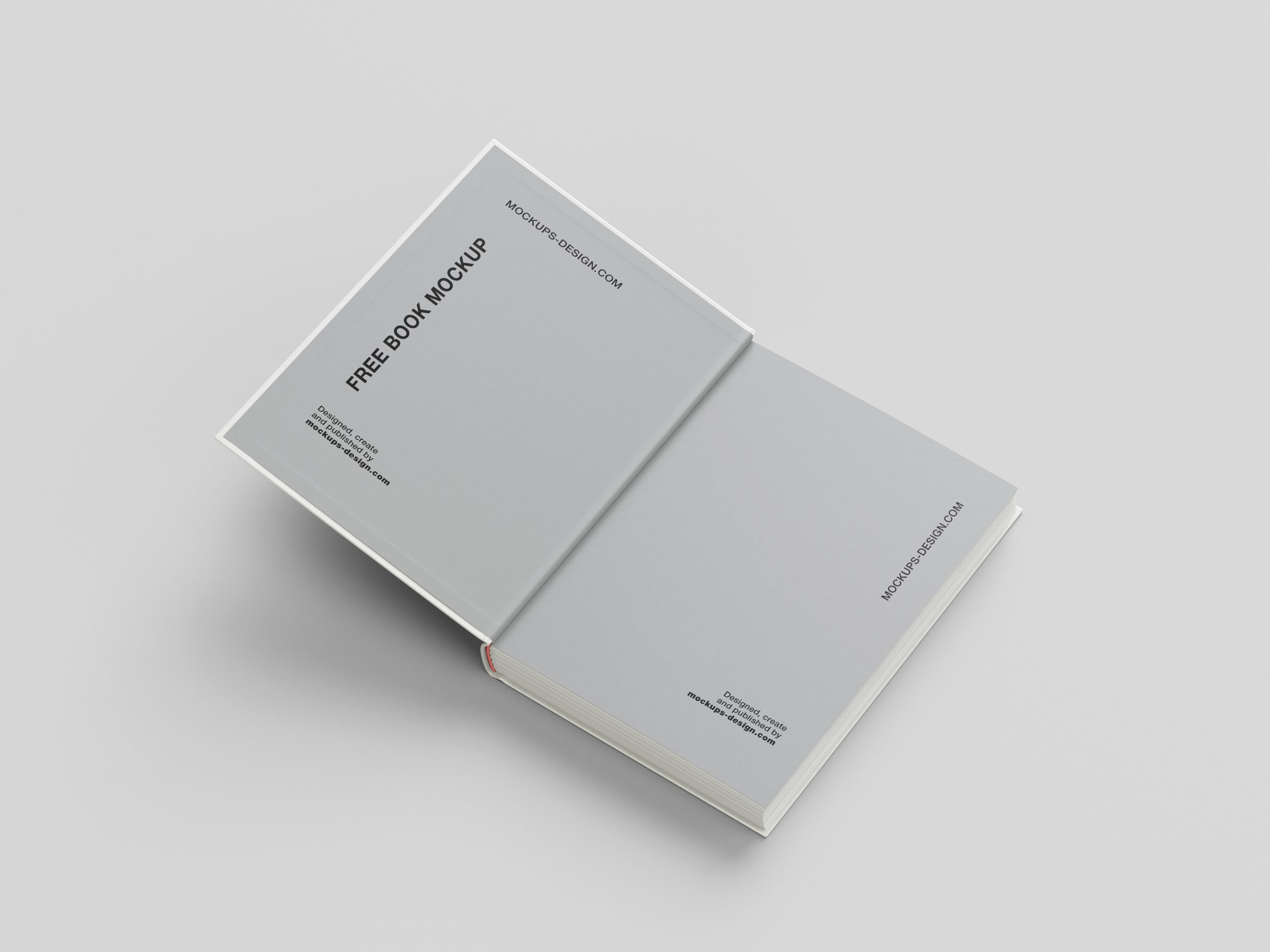 Hardcover book mockup
