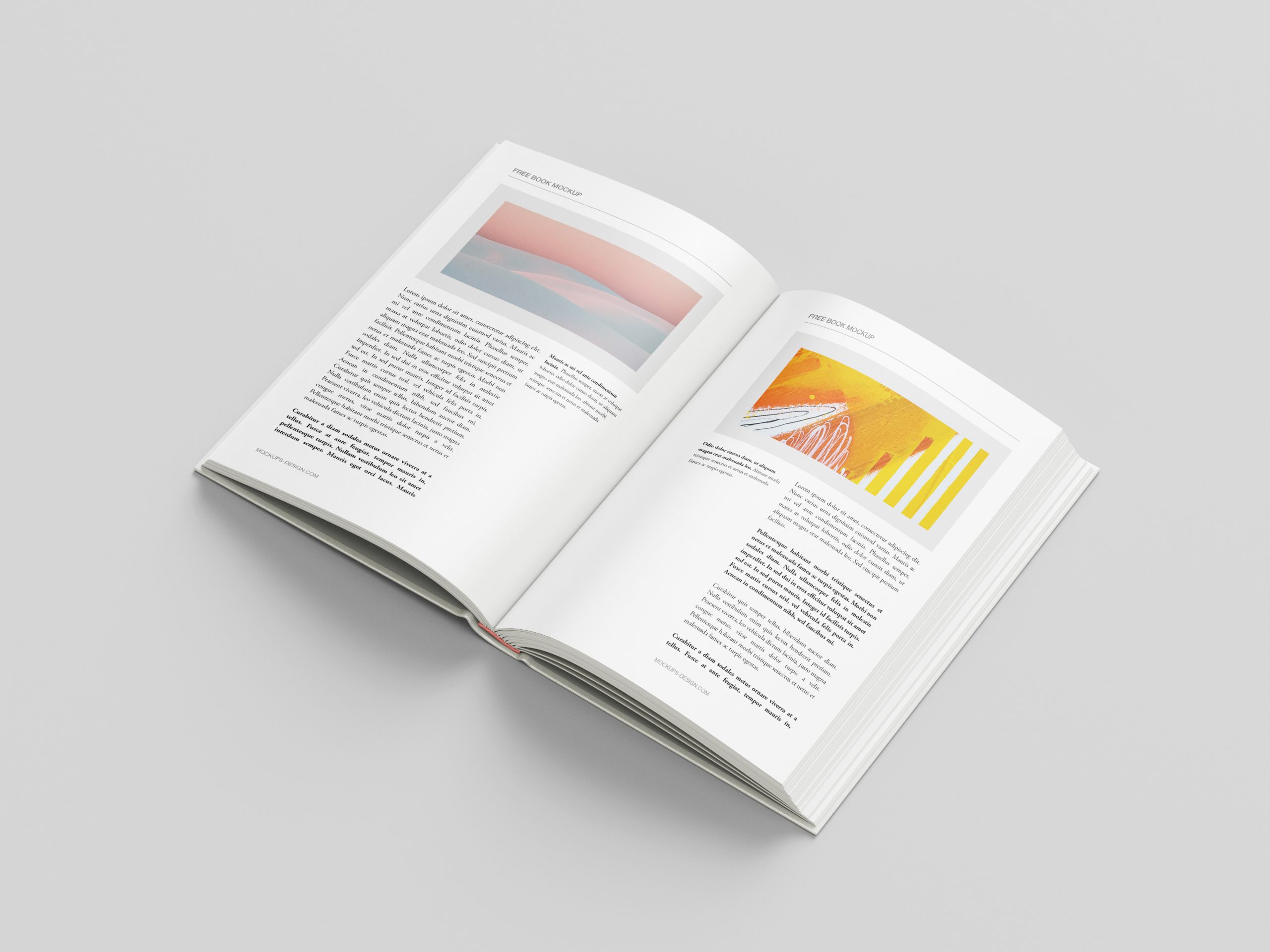 Hardcover book mockup